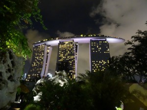 Marina Bay Sands von Gartens by the Bay aus