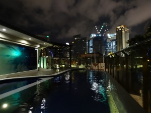 Skyline vom Hotel aus