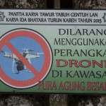 Wäre eigentlich perfekt, um die riesige Anlage zu filmen, ist aber strengstens verboten...