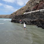 Muscheln sammeln fürs Mittagessen