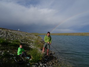 Angeln unterm Regenbogen