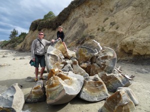 Boulder broken apart