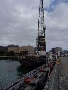 Ältester noch funktionstüchtiger Lastkran im Hafen von Wellington