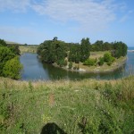 ...und einfach nur schön - links im Bild unser einsamer Campervan...