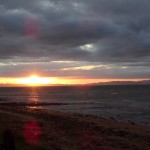 Sonnenuntergang an unserem naechsten Uebernachtungsplatz