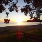 Sonnenaufgang am Snells Beach