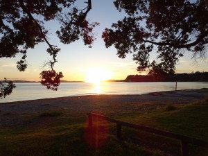 Sonnenaufgang am Snells Beach