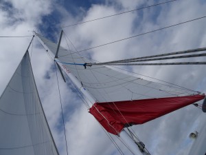 Segel hissen - alle muessen mit ran