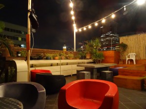 Die Dachterrasse vom BIG Hostel