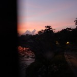 Kurz nach dem Aufwachen mal aus dem Fenster des fahrenden Zuges geschaut...