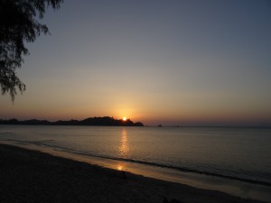 ...auf unseren ersten Sonnenuntergang hier an der Buffalo Bay